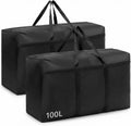 Aufbewahrungstasche: aus Oxford-Gewebe, wasserbeständig, 2 Stück, 80 × 45 × 25cm, 100L
