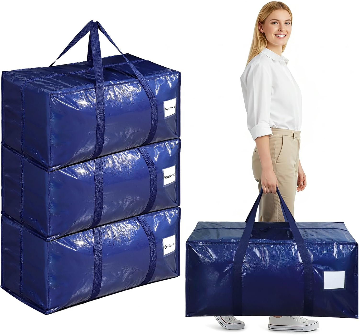 Aufbewahrungstasche – 4 Stück, 90L, blau
