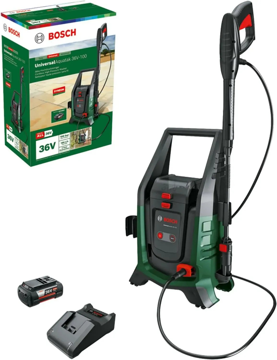 Bosch Akku-Hochdruckreiniger UniversalAquatak 36V-100 mit 4.0 Ah Akku
