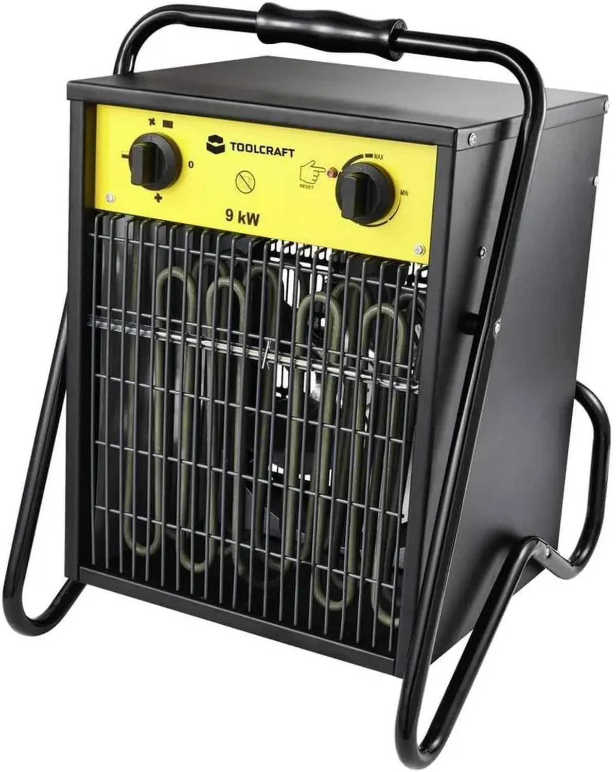 TOOLCRAFT Elektro-Heizgerät 9000W Schwarz/Gelb
