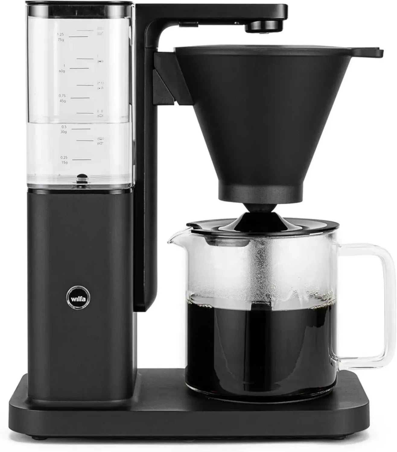 Wilfa Zense Kaffeemaschine - 1,25L Wassertank mit Warmhalte- und Abschaltautomatik - Antitropf-System in Schwarz